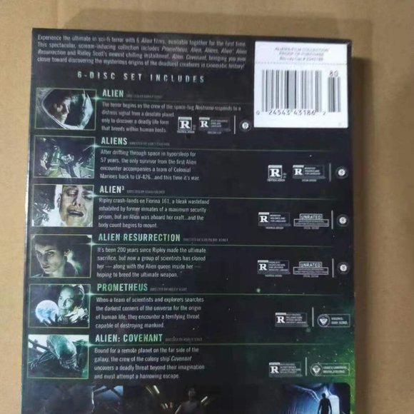 Alien: 6-Film Collection [New Blu-ray] Box Set - Alien Movie - Alien Blu-ray - Picture 2 of 2